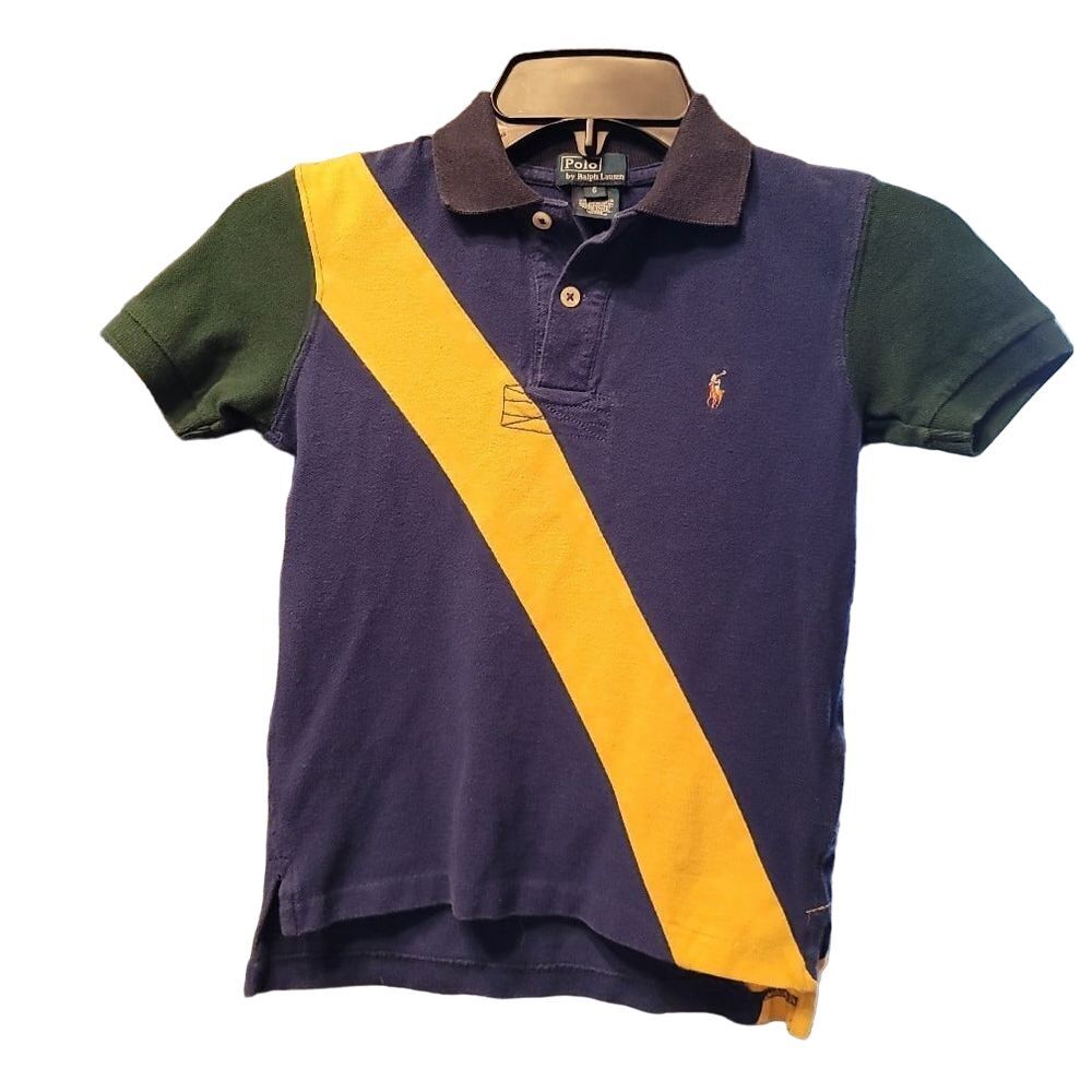 Polo Ralph Lauren, Boy size 6 Navy, Yellow & Green